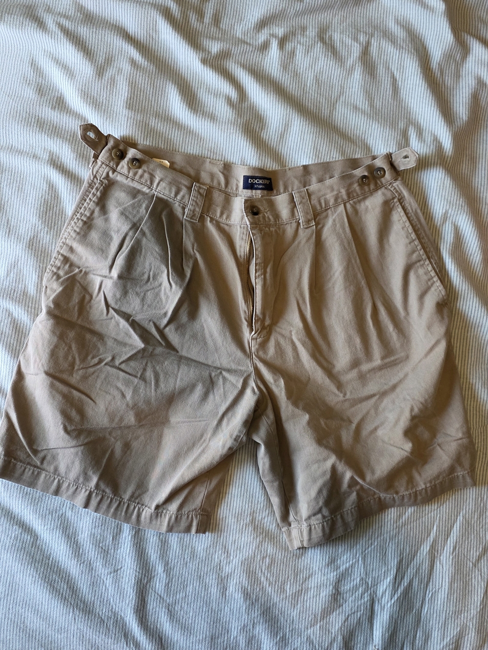Dockers Men’s Tan Flat-Front Shorts